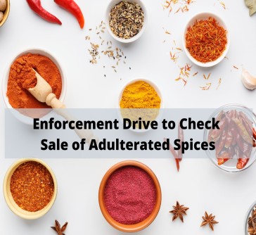 Read more about the article Enforcement Drives to Check on Sale of  Adulterated Spices