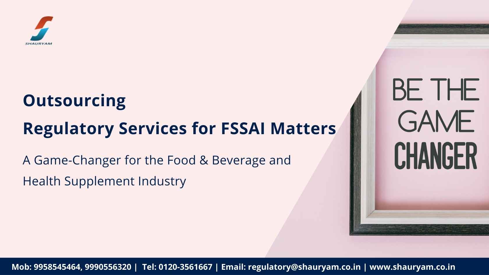 Read more about the article Outsourcing Regulatory Services for FSSAI Matters